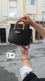 کیف دسته چوبی جنس چرم ورنی سایز ۲۰*۲۵