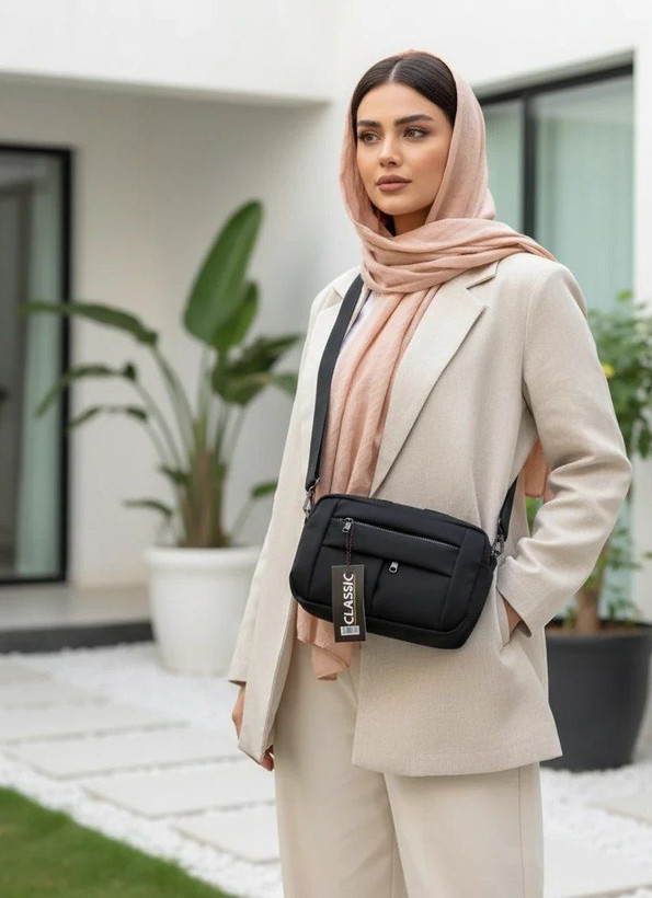 کیف دوشی haya جنس نانسی با کیفیت سایز ۱۵*۲۰